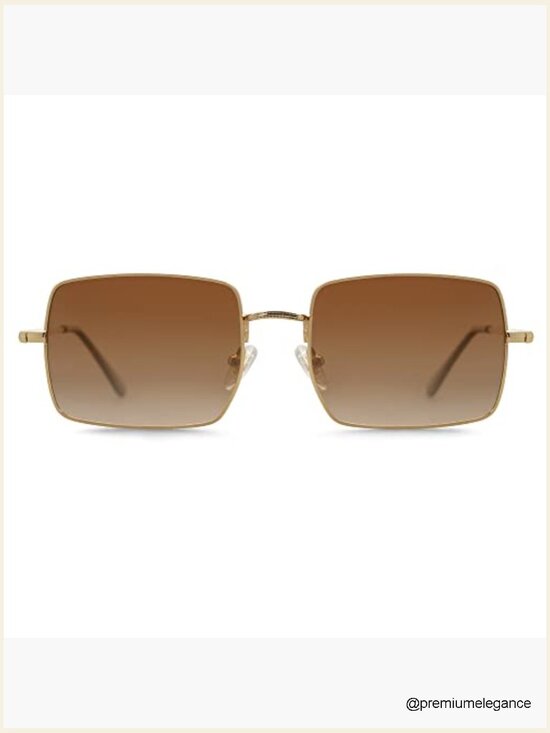 Rectangular Polarized Sunglasses, UV400 Protection Retro Vintage main image 6